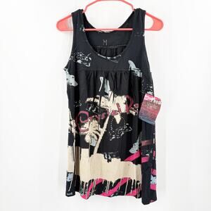 Crystal Rock Y2K Tank Medium NWT Christian Audigier Limited Edition #12/1000